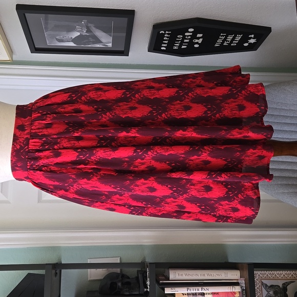 Vixen by Micheline Pitt Purple and Red Skirt - Picture 3 of 11